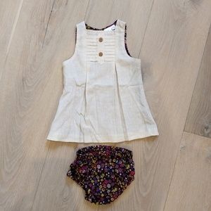 Yo Baby 2 piece pleated dress with floral bottoms